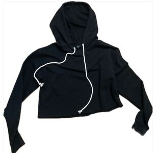 Wild Fable cropped black hoodie